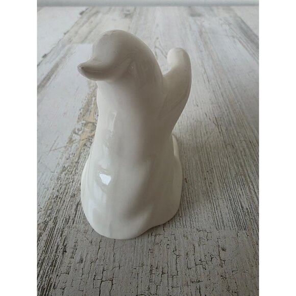 Ceramic vintage ghost Halloween decor shabby chic white - Picture 3 of 7